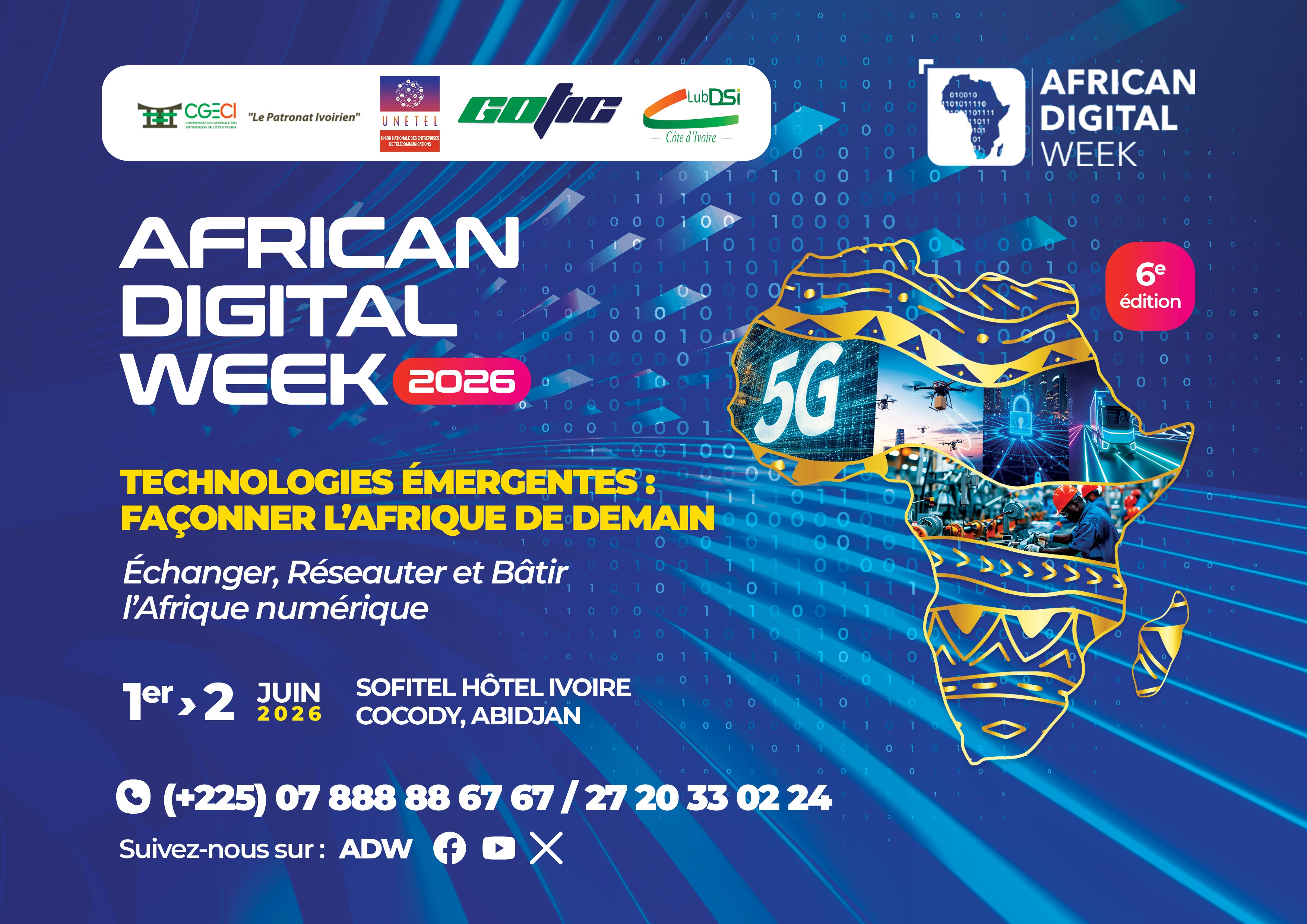 Affiche officielle African Digital Week 2026
